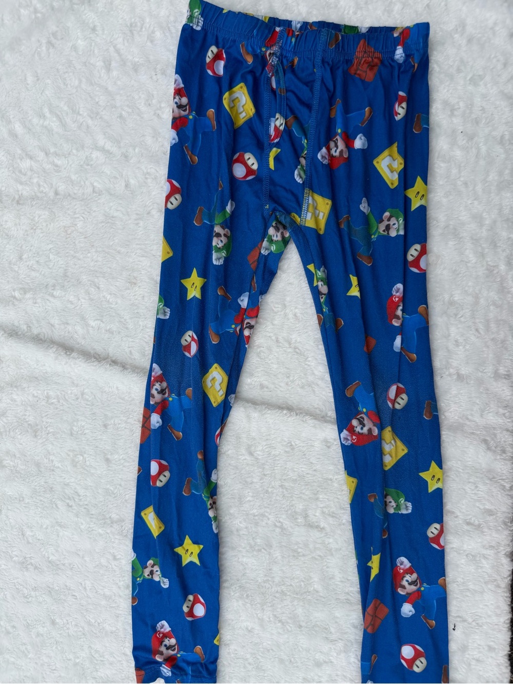 Cuddl Duds Blue Kids' Character Print Leggings with Yellow Accents